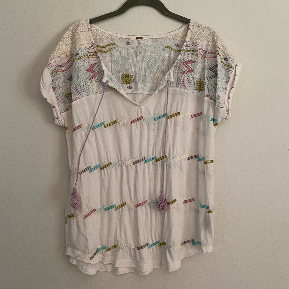 Free People Embroidered Top Size S - Picture 11 of 11